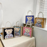 Bear Print Pendant Handbag for Xmas Women Ladies Gift Bag