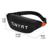 Men Women Letters Print Waterproof Fanny Pack Outdoor Waist Bag Pouch