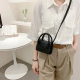 Mini PU Leather Lipstick Crossbody Bag for Women