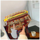 Colorful Fanny Pack Folk Style Waist Bag for Women