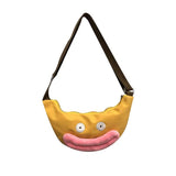 Big Lips Canvas Chest Bag Crossbody Handbag