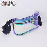 Pop Dad Belt Bag Girls Flesh PVC Fanny Pack Casual Bum Pouch Waist Bag