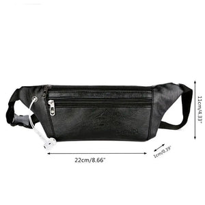 Men's Leather Waist Pack Shoulder Bag