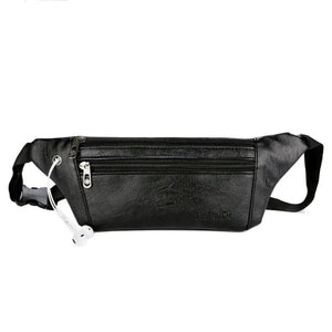 Men's Leather Waist Pack Shoulder Bag