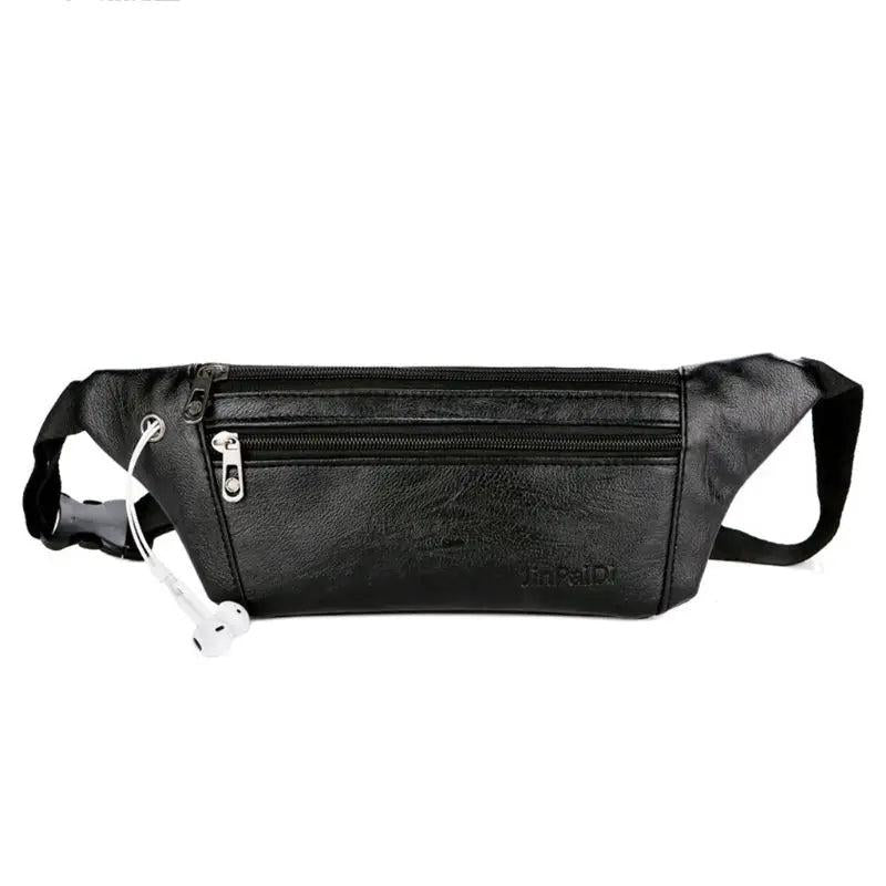 Men's Leather Waist Pack Shoulder Bag