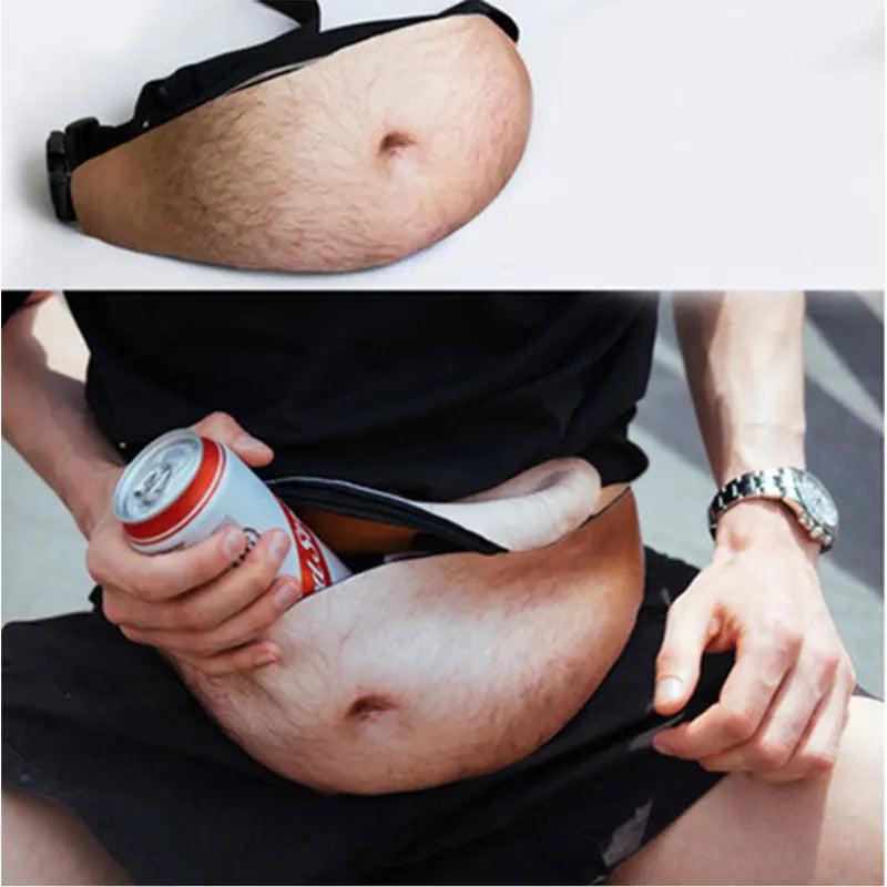 Funny Pop Dad Bod Money Belt Men Travel Bags