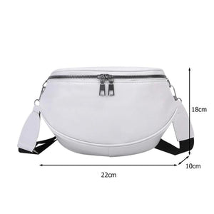 Vintage Leather Shoulder Bag for Women, Zipper Travel Handbag