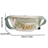 Thick Chain Women's Waist Bag Fanny Pack Crossbody Chest Bag