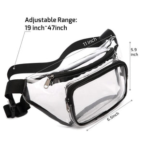 Waterproof Transparent Waist Purse Bag Clear Pack Mens Packs Waist Pack 3xl