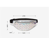 Waterproof Waist Bag Sports Lady Phone Crossbody Bag PU Leather