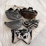 Animal Printed Crossbody Chest Bag Single Strap Handbag