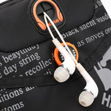 Men Outdoor Casual Letter Print Crossbody Shoulder Bag Waist Fanny Packs