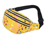 Colorful Double Zipper Waist Bag Water Repellent Mobile Phone Bag