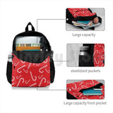Candy Cane Pattern Outdoor Hiking Backpack