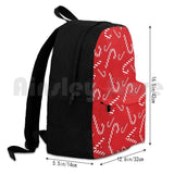 Candy Cane Pattern Outdoor Hiking Backpack