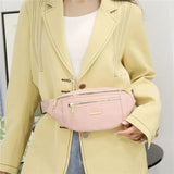 Stylish Women's Waist Bag Oxford Cloth Chest Messenger Bag