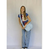Women's Fluffy Shoulder Tote Canvas Messenger Bag Y2k