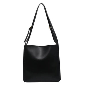 Solid Shopper Bag Women Shoulder Bag Women Tote Bag PU Leather Handbag