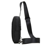 Men Large Capacity Messenger Bag Zipper Waterproof Casual Chest Bag