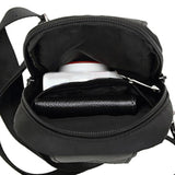Men Large Capacity Messenger Bag Zipper Waterproof Casual Chest Bag