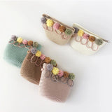 Kids Mini Shoulder Bag Straw Beach Bag Girls Rattan Bag