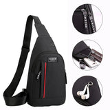 Men Messenger Chest Bag Sports Backpack Sling Bag Crossbody