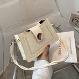 Women PU Leather Underarm Shoulder Bag Handbag Solid Crossbody Bag