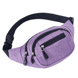 Unisex Canvas Waist Bag for Outdoor Sports Hiking