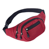 Unisex Canvas Waist Bag for Outdoor Sports Hiking