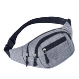 Unisex Canvas Waist Bag for Outdoor Sports Hiking