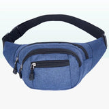 Unisex Canvas Waist Bag for Outdoor Sports Hiking