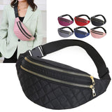 Plaid Waist Bag Waterproof Chest Handbag