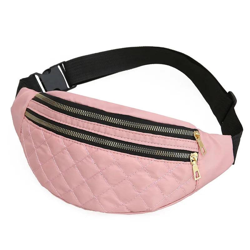Plaid Waist Bag Waterproof Chest Handbag