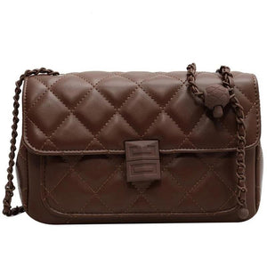 Lingge Embroidered Wire Small Handbag Women's Chain Messenger Bag