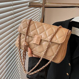 Lingge Embroidered Wire Small Handbag Women's Chain Messenger Bag