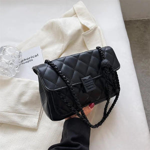 Lingge Embroidered Wire Small Handbag Women's Chain Messenger Bag