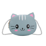 Girls PU Crossbody Bag Cute Animal Shoulder Bag for Shopping D88