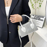 Small Straw Hourglass Handbag Top-Handle Tote Women Shoulder Messenger Bag