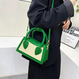 Small Straw Hourglass Handbag Top-Handle Tote Women Shoulder Messenger Bag