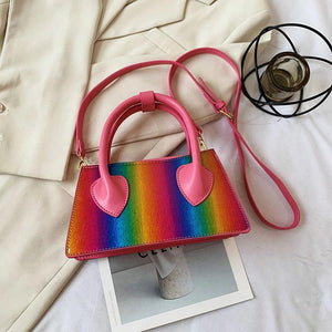 Small Straw Hourglass Handbag Top-Handle Tote Women Shoulder Messenger Bag