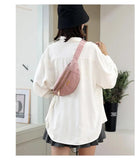 Canvas Waist Bag For Women Shoulder Crossbody Chest Bags