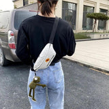 Casual Mini Bucket Shoulder Bag Daisy Waist Bag