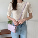 Women's Mini Handbag PU Leather Phone Bag Casual Small Messenger Strap Bag