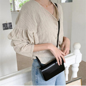 Women's Mini Handbag PU Leather Phone Bag Casual Small Messenger Strap Bag