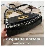 Vintage PU Leather Chain Shoulder Bag