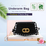 Vintage PU Leather Chain Shoulder Bag