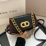 Vintage PU Leather Chain Shoulder Bag