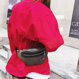 Men's PU Leather Waist Bag Fanny Pack Belt Bag Waist Pouch