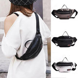 Men's PU Leather Waist Bag Fanny Pack Belt Bag Waist Pouch