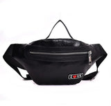 Men's PU Leather Waist Bag Fanny Pack Belt Bag Waist Pouch